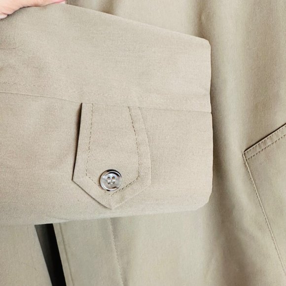 Vintage 70s London Fog Trench Coat Warm Fleece Lining 42R Colombo SB NWOT ACTWU - Picture 5 of 14